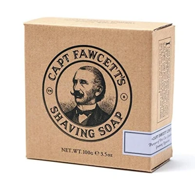 Imagen de CAPTAIN FAWCETT Recambio Jabón de Afeitar 110gr, Negro, Estandar