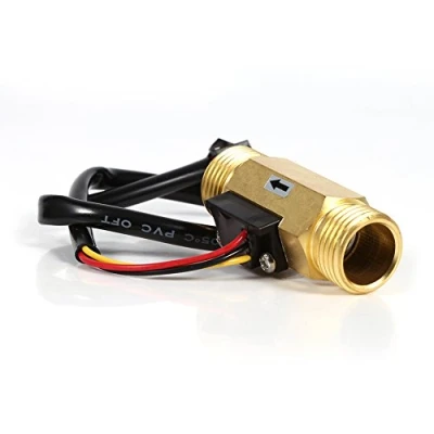 Imagen de Fdit 60mm G1/2 &quot;Hilo de Cobre Efecto Hall Flujo Agua líquida Sensor fluímetro, fluidmetro, Interruptor líquida, medidor 1 30L/min