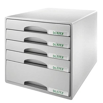 Imagen de Leitz Plus 52110085 Buc de cajones, A4, 5 Gris, Plástico