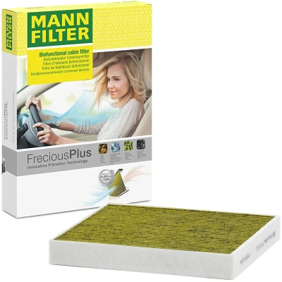 Imagen de MANN FILTER FP 24 021 Filtro de habitáculo carbón activado con polifenol 217 240 32