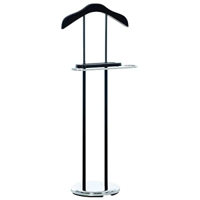 Imagen de Galán De Noche Rodrigo I Hecho Madera &amp; Metal Perchero Pie Moderno para Vestidor Color:, Color:Negro