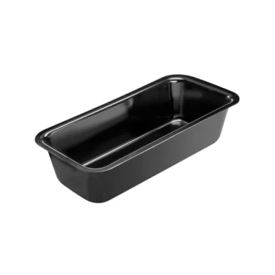 Imagen de Dr. Oetker Molde bizcocho Rectangular 30cm esmaltado Antiadherente para plumcake o Brownie, Ca. 2250ml, 30x14,5x8cm, 1ud, Acero Especial de cuidada calidad, Negro, 30 cm, 1233