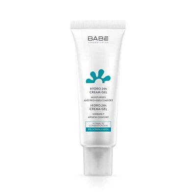 Imagen de Laboratorios Babé Crema Gel Facial Hidratante 24 Horas ml, Acabado Mate, Calmante, Rostros con Barba, Unisex, Refrescante, Piel Mixta