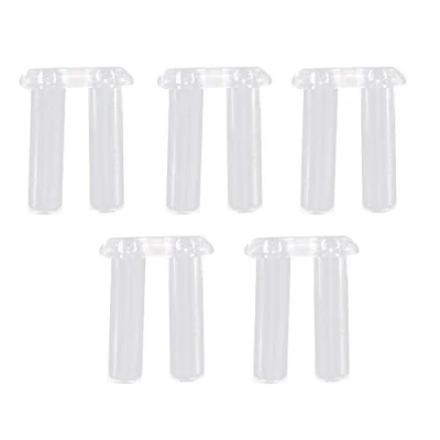 Imagen de 200 piezas de tapón plástico transparente para anteojos, 5 tipos herramientas reparación gafas accesorios fijación sin montura (1,4/1,5/1,6/1,8/2,0 mm).