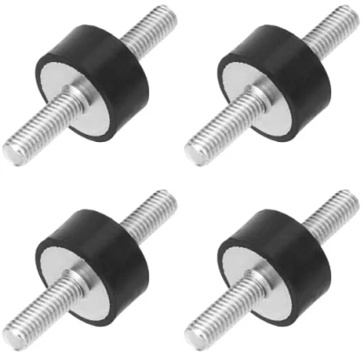 Imagen de Jadeshay Silentblock,4 piezas Amortiguador Antivibracion de Goma M6 Soportes Antivibración para Compresores Aire, Motores Diesel y Gasolina, Bombas Agua VV20*10 M6*18