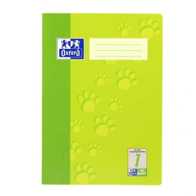 Imagen de Oxford 100050322 Cuaderno A4, líneas 10 unidades, clase 1, 32 hojas, 90 g/m2, color verde