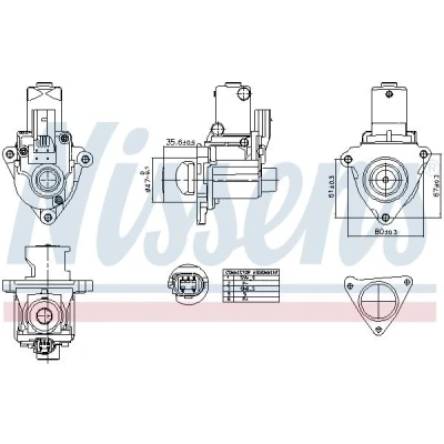 Imagen de Válvula EGR NISSENS 98510