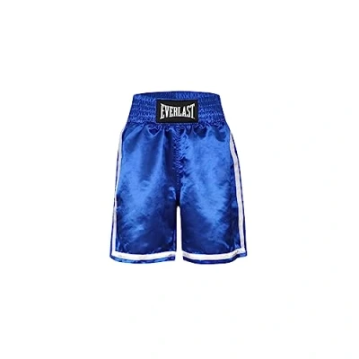 Imagen de Everlast Pantalones Cortos De Adultos para Boxeo Competición, Color: Azul/Blanco, Talla: M