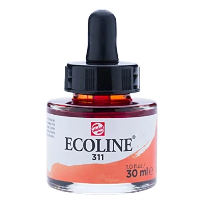 Imagen de Ecoline Liquid Watercolor 30ml Pipette Jar Vermilion (11253111)