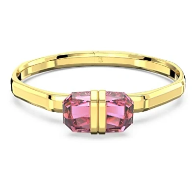 Imagen de Swarovski Brazalete Lucent, Cierre magnético, Rosa, Baño tono oro, M