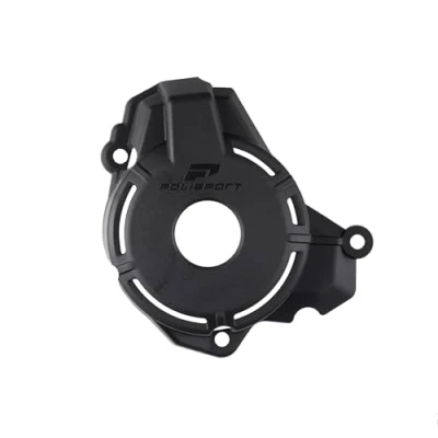 Imagen de POLISPORT 8504800001 Protector de tapa encendido fabricado en poliamida resistente a los impactos y la abrasión compatible con motocicletas SHERCO color negro