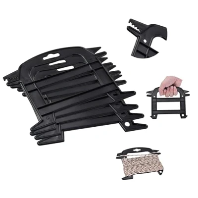 Imagen de BUZIFU 5pcs Enrollador de Cuerda Paracord y Organizador Cable Paracaidista Herramienta Carrete para Paracord, Cuerda, Guita, Hilo Pescar