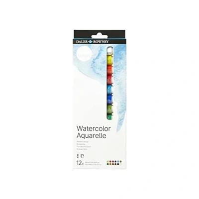 Imagen de Daler Rowney Simply, Botella de plástico, 12ml, Caja cartón, Set, 12 Colores Surtidos