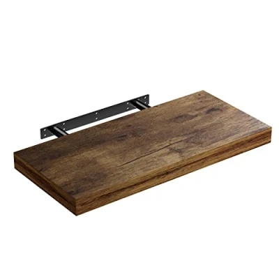 Imagen de CASARIA Estantería para Pared Baldas Flotantes 70cm Fijación Invisible Repisa Multiusos Estante Madera