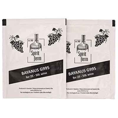 Imagen de 2x LEVADURA DE vino natural para hasta 100L UNIVERSAL blanco y tinto