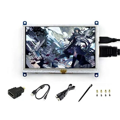 Imagen de IBest 5 Inch TFT LCD Display B 800 480 Raspberry Pi Resistive Touch Screen HDMI Monitor for BB Black Support Raspbian Ubuntu Kali Retropie Win10 IOT 8.1 8 7