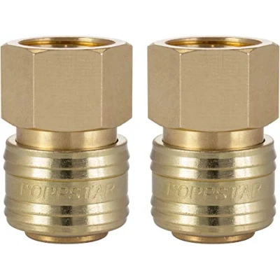 Imagen de Poppstar Conectores rapidos aire comprimido, diámetro nominal 7,2 mm con rosca interior (hembra) de 1/2 pulgada para conexión 2pzas