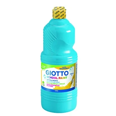Imagen de Tempera liquida giotto escolar lavable 1000 ml azul cyan