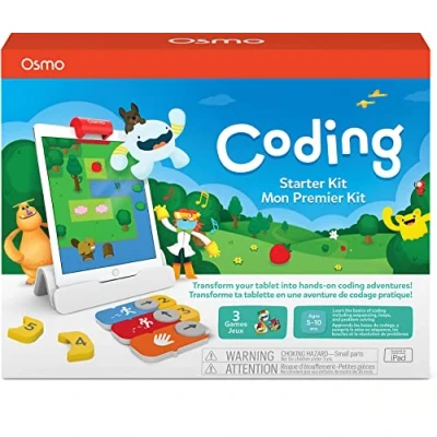 Imagen de Osmo Coding Starter Kit for iPad 3 Hands on Learning Games Ages 5 10+ Learn to Code, Basics &amp; Puzzles Base Included.