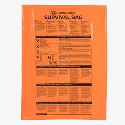 Imagen de Highlander CS036 Lona de Emergencia con Consejos Supervivencia