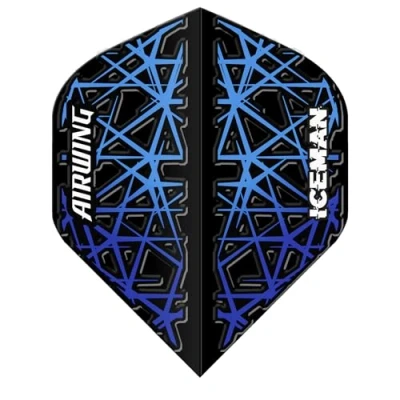 Imagen de RED DRAGON Airwing Unique Moulded Gerwyn Price Iceman Dardo de vuelo estándar (1 juego por paquete (3 plumas en total)