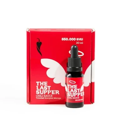 Imagen de I LOVE SPICY The Last Supper, Salsa Picante Extrema 20 ml, 850,000 SHU, de Chile con Trinidad Scorpion Moruga y 70% Capsaicina