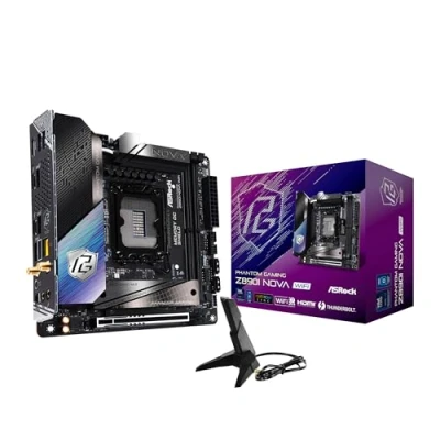 Imagen de ASRock Intel Core Ultra Z890 LGA1851 RL ILM Mini ITX Placa base Phantom Gaming Z890i Nova WiFi 7 DDR5 9466 MHz 128 GB