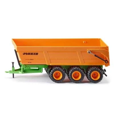 Imagen de siku 2892, remolque basculante Joskin de tres ejes, 1:32, Metal/Plástico, Naranja, Caja basculante, Compatible con juguetes a escala 1:32 enganche para