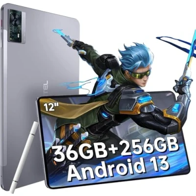 Imagen de OUKITEL OT5 Tablet 12 Pulgadas 36GB RAM+256GB ROM Android 13, Helio G99, 2K, Batería 11000mAh, 4G LTE + 5G WiFi, Cámara 16MP+8MP, Dual SIM/GPS/Face ID/OTG/BT5.2