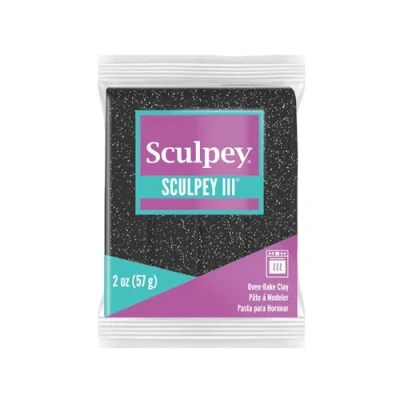 Imagen de Sculpey III Arcilla polimérica (2 onzas), color negro