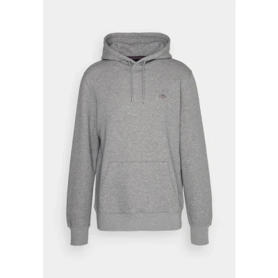 Imagen de GANT Hombre Regular Sudadera con Capucha, Grey Melange, XL
