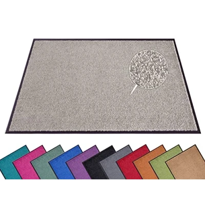 Imagen de Hanse Home Felpudo (S XXL) 60 x 90 cm 12 Colores para Exterior, Lavable e Impermeable, Antideslizante, Entrada y Color Topo