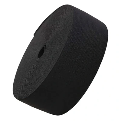 Imagen de 1 rollo Cintas Elásticas 5mx5cm,Cinchas tapiceria,Cinta elastica costura,Goma costura,Elastico elastica,para ropa,pantalones,Elástica Negro