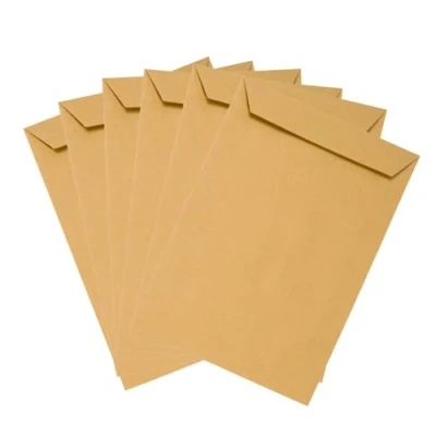 Imagen de Emerson 50 sobres marrones DIN C5, 162 x 229 mm, 80 g, grandes, sin ventana, grandes color marrón