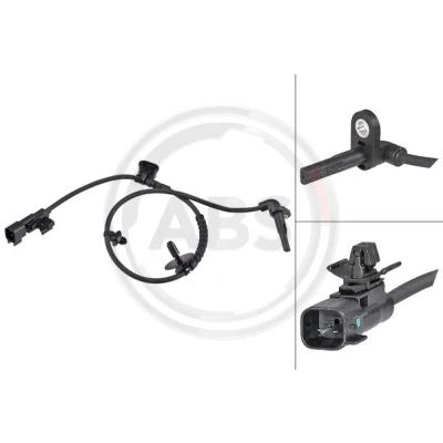 Imagen de A.B.S. 31861 Sensor de ABS activo 600 negro OPEL: Mokka / X