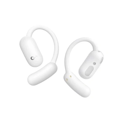 Imagen de Soundcore AeroFit 2 de Anker, Auriculares Open Ear, Ganchos Oreja Ajustables, Ajuste, Graves Intensos, Audio Inalámbrico Hi Res, Reproducción 42 H, Bluetooth 5.4, Carga Inalámbrica, IP55