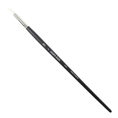 Imagen de Winsor &amp; Newton Azanta Black Pincel Redondo de Mango Largo, Negro, Nr. 6 (6 mm)