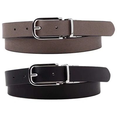 Imagen de Levi&#039;s Feminine Reversible Belt Cinturón, Regular Black, 60 cm Women&#039;s