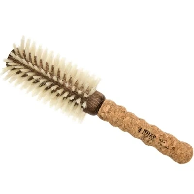 Imagen de Ibiza Hair Cepillo redondo Madera Corcho Eco B4 Natural Profesional Hecho a mano Large