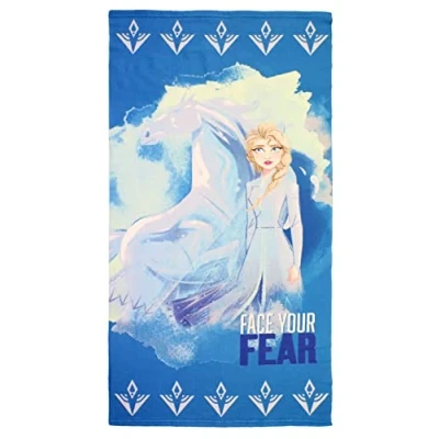 Imagen de CARTOON Toalla de playa Frozen II Disney Elsa microfibra 100 cm 140 x 70 cm, % poliéster