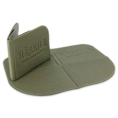Imagen de Härkila Cojín de Asiento Exterior Plegable e Impermeable, Aislante, colchoneta térmica Ligera para Estadio y Banco Unisex Adulto Oliva 39 x 30 cm