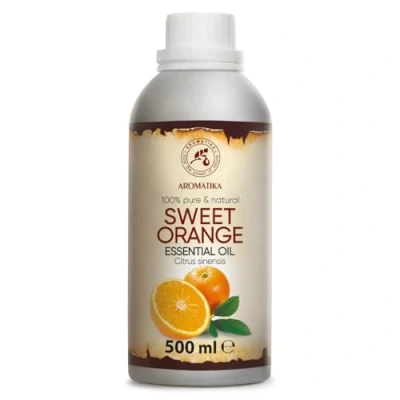Imagen de Aceite Esencial Naranja 500ml 100% Puro &amp; Natural Brasil Mejor para Belleza Aromaterapia Masaje Baño Difusor Buen Sueño