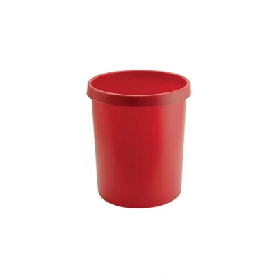 Imagen de helit Gross Papierkorb, 30 Liter, PE, rot