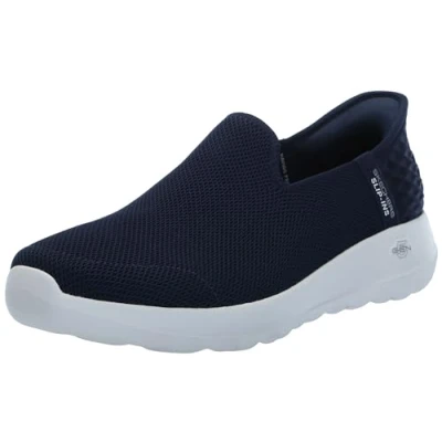 Imagen de Skechers Go Walk Joy Vela Hands Free Slip ins, Zapatillas Mujer, Azul Marino y Blanco, 39 EU