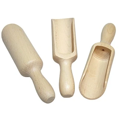 Imagen de Juego de 3 palas servir madera, 17 cm