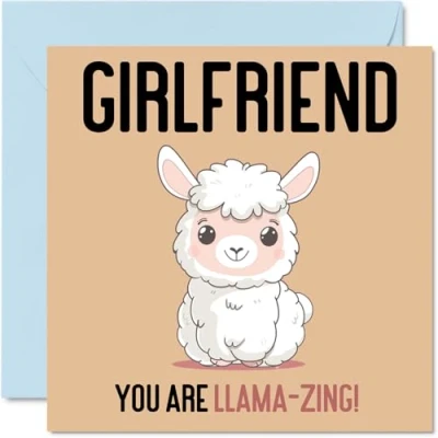 Imagen de tarjetas de cumpleaños para novia, llama Zing, divertida tarjeta feliz novia novio, regalos pareja, felicitación broma 145 mm x