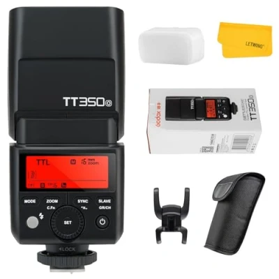 Imagen de Godox TT350O 2,4 G HSS 1/8000s TTL GN36 Camara Flash Speedlite para Olympus/Panasonic E M10II,E M5II,E M1,E PL8,E PL7,E PL6,E PL5,DMC CX85,DMC G7,DMC GF1,DMC LX100 Mirrorless Digital Camera(TT350o)