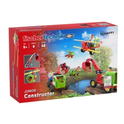 Imagen de fischertechnik JUNIOR Constructor 564065 juego de construcción para niños, 8 modelos, a partir 5 años