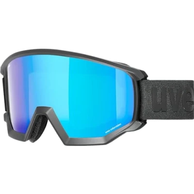 Imagen de uvex athletic CV, gafas de esquí unisex, tintadas para realzar el contraste, campo visual ampliado antivaho, black matt/blue green, one size