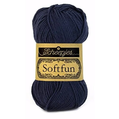 Imagen de Scheepjes Softfun Yarn, 2401 Prussian, 1x50g